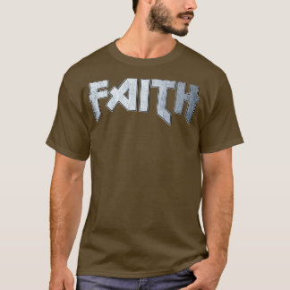 Camiseta Fuerte fe metalizado
