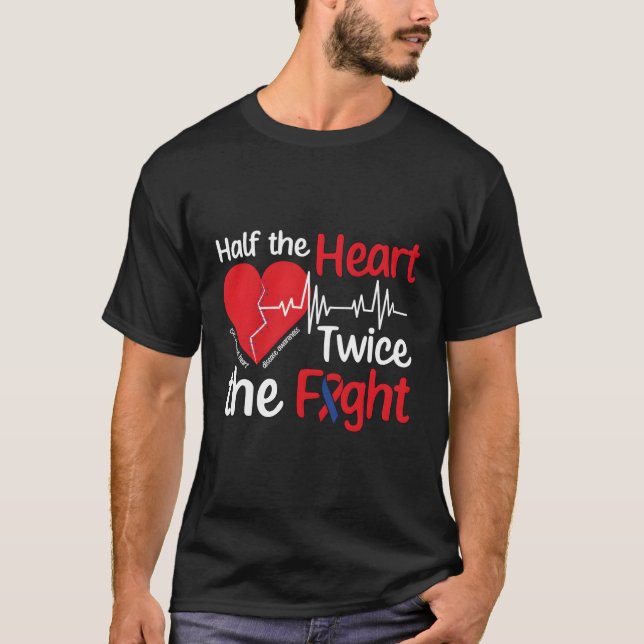 Camiseta Fuerte Guerrero De Niños Congénita Enfermedad De É (Anverso)