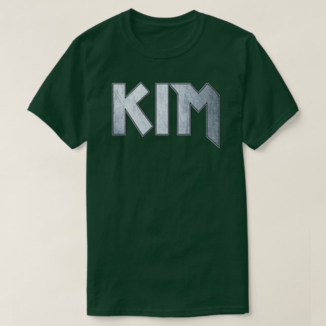 Camiseta Fuerte Kim metalizado (Diseño del anverso)