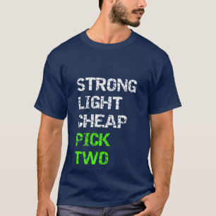 Camiseta Fuerte, ligero, barato… selección dos