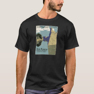 Camiseta Fuerte Marion la Florida del poster del viaje del