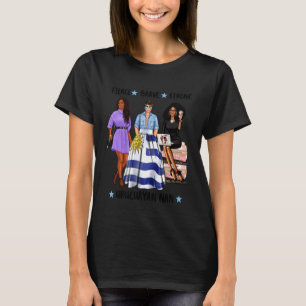 Camiseta Fuerte mujer afro uruguaya nan bandera de Uruguay