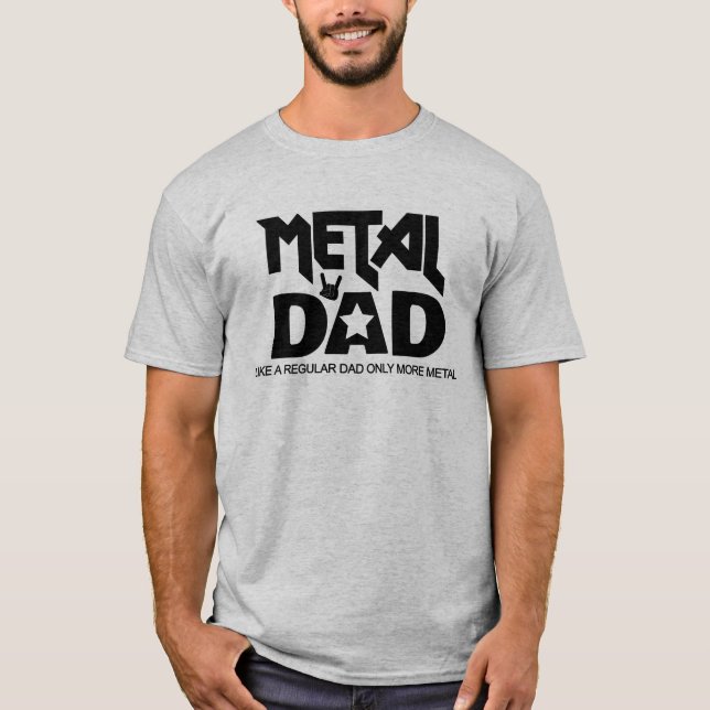 Camiseta Fuerte música Metalizado papá Rocker Hard Rock Alt (Anverso)