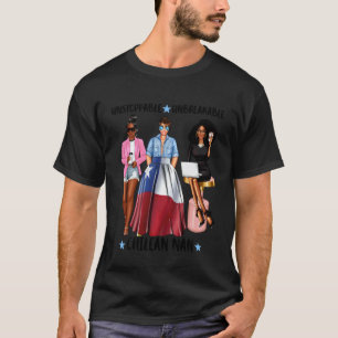 Camiseta Fuerte Nan Chilena De Chile Latina Negra Feroz