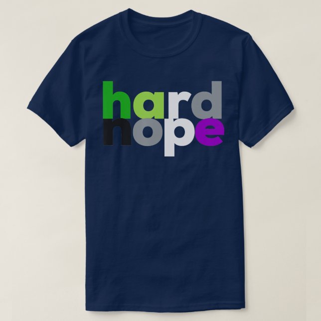 Camiseta fuerte nope Aroace Pride LGBQ LGB Aro Ace Arománti (Diseño del anverso)