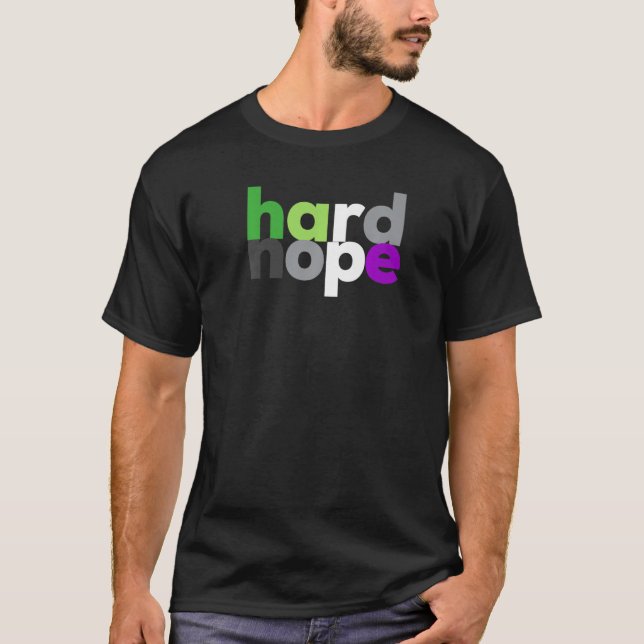 Camiseta fuerte nope Orgullo Aroace LGBT Aro Ace Aromántico (Anverso)
