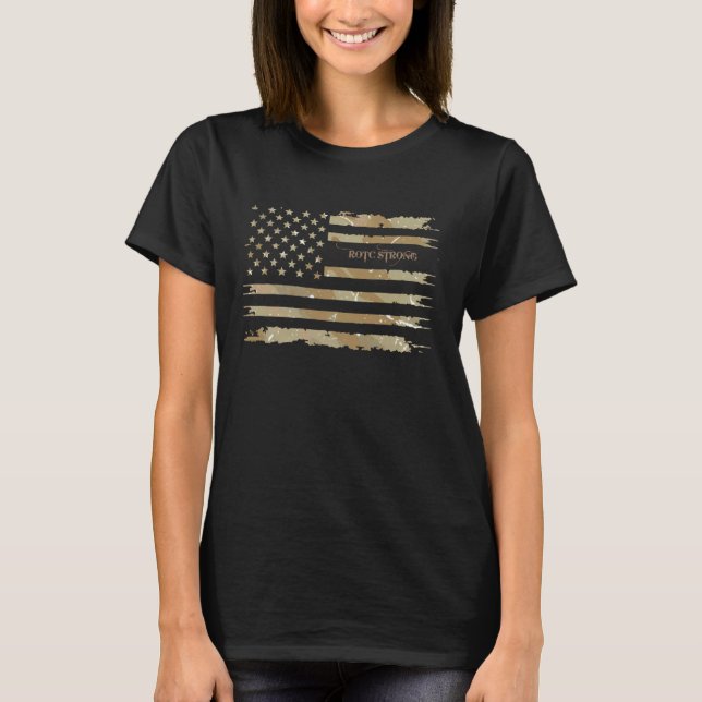 Camiseta Fuerte partidario del programa militar ROTC (Anverso)