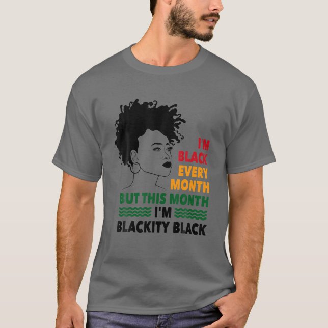 Camiseta Fuerte patrimonio de mujeres afroamericanas en His (Anverso)