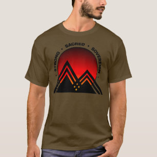 Camiseta Fuerte sagrado diseño de sol indígena soberano