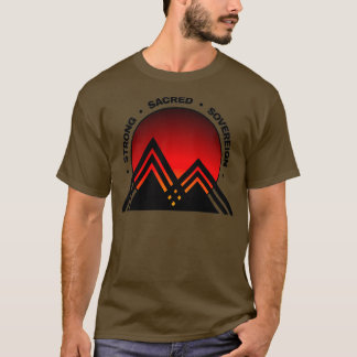 Camiseta Fuerte sagrado diseño de sol indígena soberano