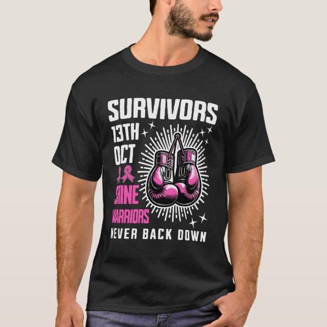 Camiseta Fuerte sobreviviente contra el cáncer (Anverso)