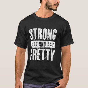 Camiseta Fuerte Y Bonito Entrenamiento De Gimnasio Fuerte