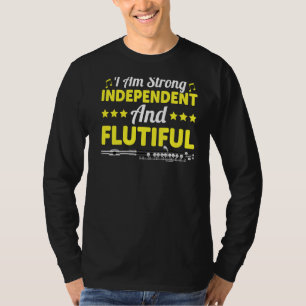 Camiseta Fuerte Y Fluido Jugador De Música Flutista Gr