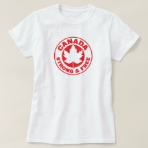 Camiseta fuerte y libre de Canadá