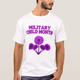 Camiseta Fuerte y resiliente - Mes del niño militar