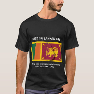 Camiseta Fuerte y valiente   Personalizado   SRI LANKAN DAD