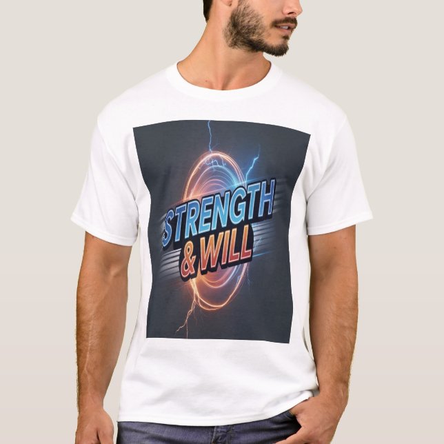 Camiseta Fuerte y voluntad (Anverso)