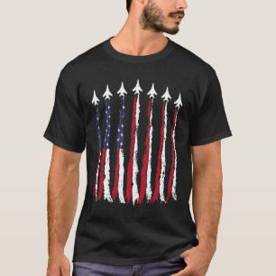 Camiseta Fuerza Aérea Americana Bandera De EE. UU. 4 De Jul