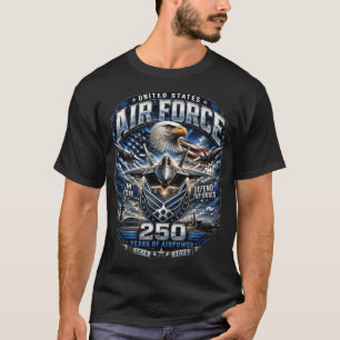 Camiseta Fuerza Aérea de EE. UU. 250 Años Patriótico Milita