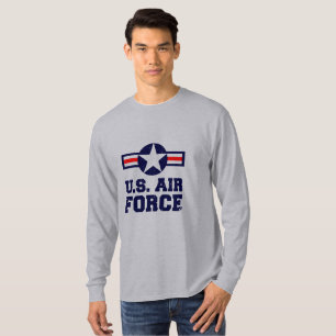 Camiseta Fuerza Aérea Militar de Camisas Masculinas