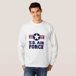 Camiseta Fuerza Aérea Militar de Camisas Masculinas