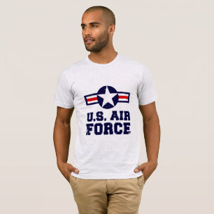 Camiseta Fuerza Aérea Militar de Camisas Masculinas