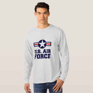 Camiseta Fuerza Aérea Militar de Camisas Masculinas