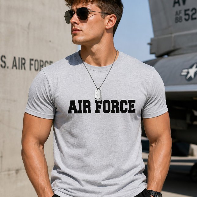 Camiseta Fuerza Aérea Mínima Simple (Simple Minimal Air Force T-Shirt)