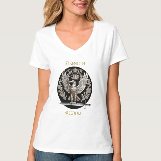 Camiseta Fuerza Águila y libertad (Anverso)