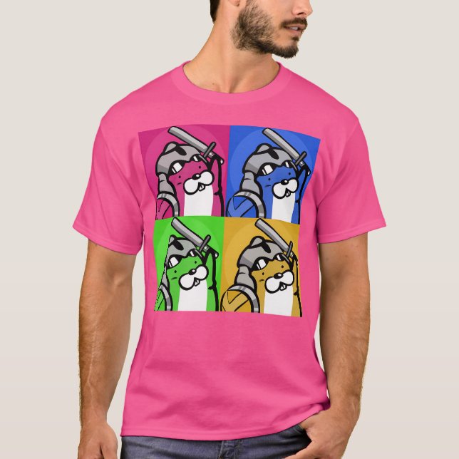 Camiseta Fuerza brillante Yogurt Pop Art (Anverso)