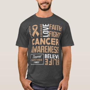 Camiseta Fuerza, coraje y fe en el cáncer infantil