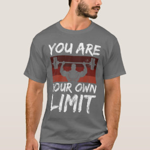 Camiseta Fuerza de bombeo Deportes Di tu límite Mentalidad 