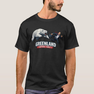 Camiseta FUERZA DE DEFENSA DE GROENLANDIA deja groenlandia