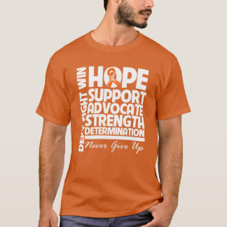 Camiseta Fuerza de la ayuda de la esperanza de la leucemia