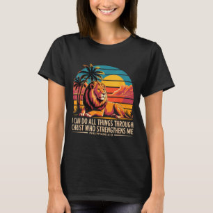 Camiseta Fuerza de León Religioso Cristianos Filipanos 4 13