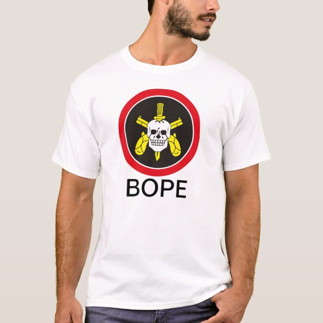 Camiseta Fuerza de policía especial de BOPE Tropa De Elite (Anverso)