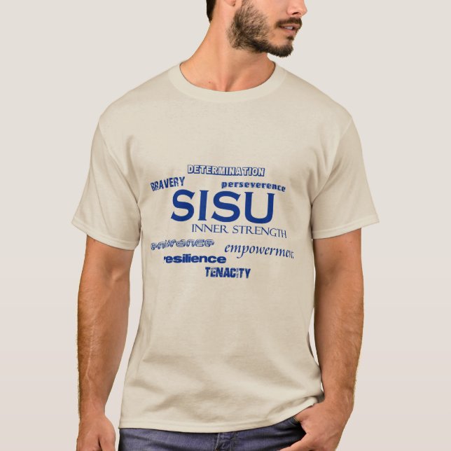 Camiseta Fuerza de tenacidad de la máscara facial SISU (Anverso)