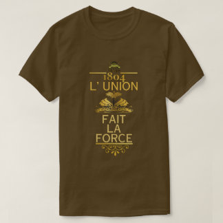 CAMISETA FUERZA DEL LA DE LA UNIÓN FAIT DE L (ORO)
