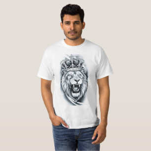 Camiseta Fuerza del León Rey Gráfico