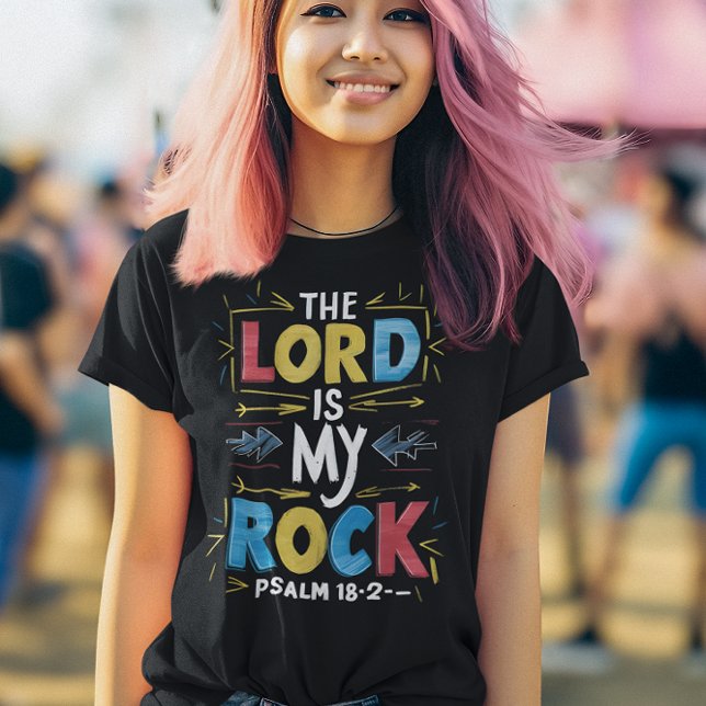 Camiseta Fuerza Divina: El Señor Es Mi Roca (Subido por el creador)