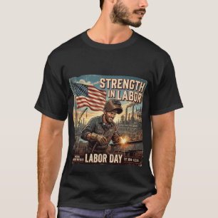 Camiseta Fuerza en el Trabajo - Tributo al Trabajador Ameri