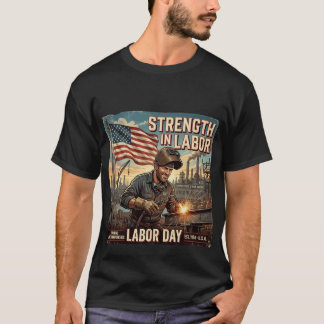 Camiseta Fuerza en el Trabajo - Tributo al Trabajador Ameri