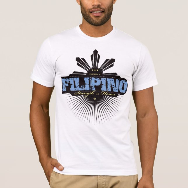 Camiseta Fuerza filipina y Ho - azul (Anverso)