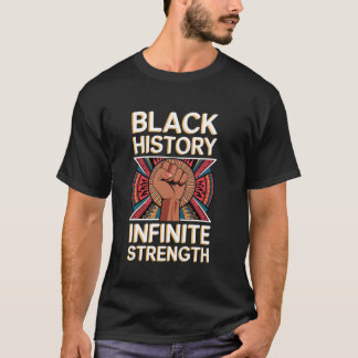 Camiseta Fuerza Infinita Historia Negra Poder Resiliencia P