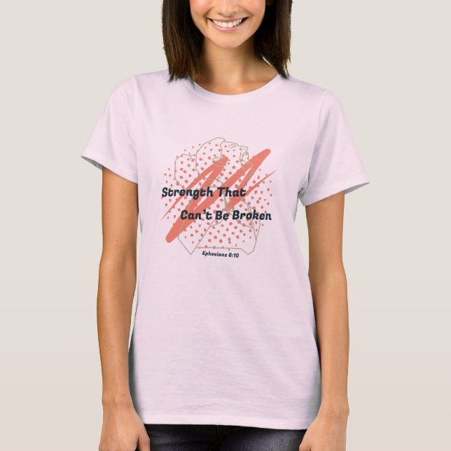 Camiseta Fuerza que no se puede romper | Atletas cristianos (Anverso)