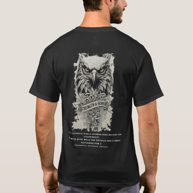 Camiseta fuerza y honor (Reverso)