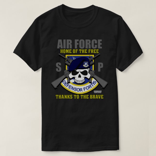 Camiseta Fuerzas de Seguridad de la USAF - Veteranos de la  (Diseño del anverso)