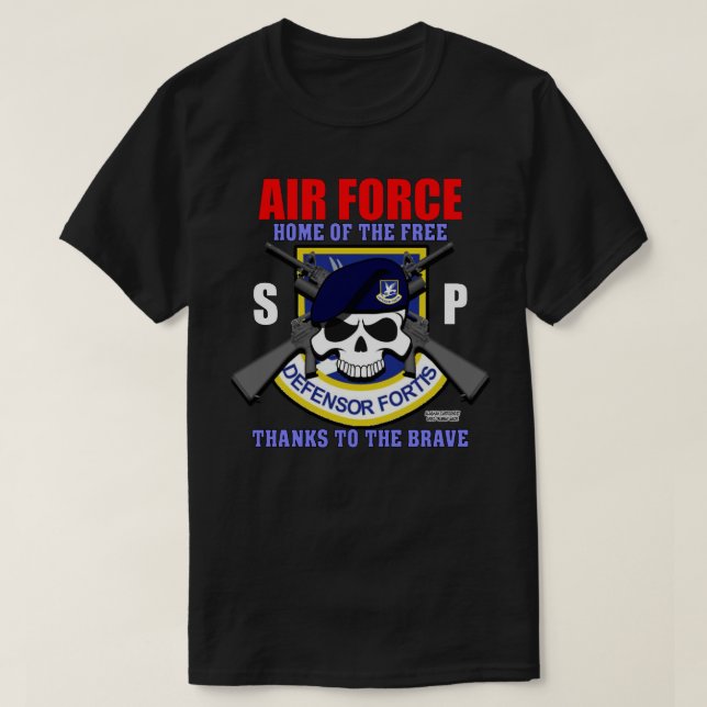Camiseta Fuerzas de Seguridad de la USAF - Veteranos de la  (Diseño del anverso)