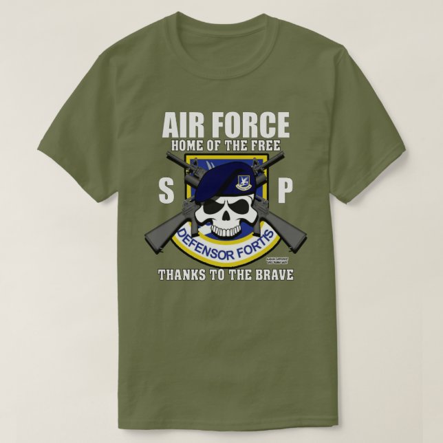 Camiseta Fuerzas de Seguridad de la USAF - Veteranos de la  (Diseño del anverso)