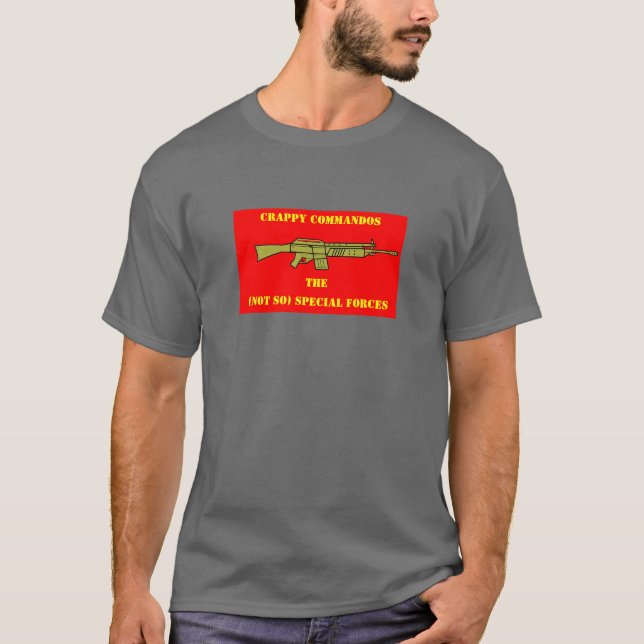 CAMISETA FUERZAS ESPECIALES, CRAPPY COMMANDO... (Anverso)